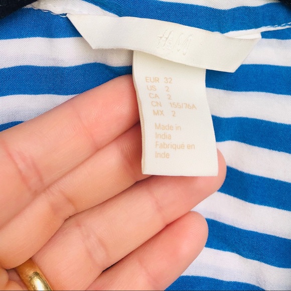 H&M stripped nautica front pockets shirt - Picture 4 of 9